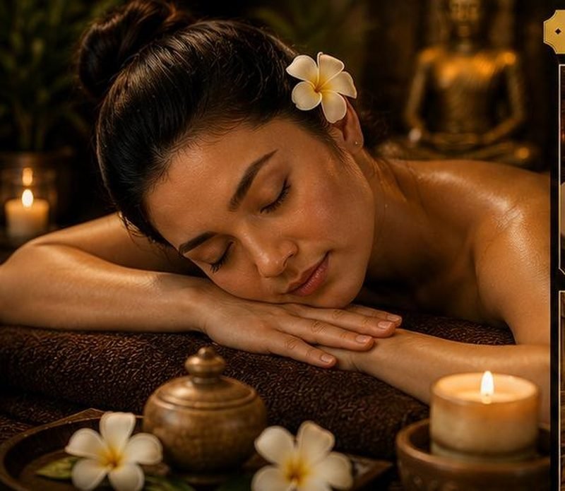 Guest enjoying a massage at Exotic Beauty & Spa Raipur
